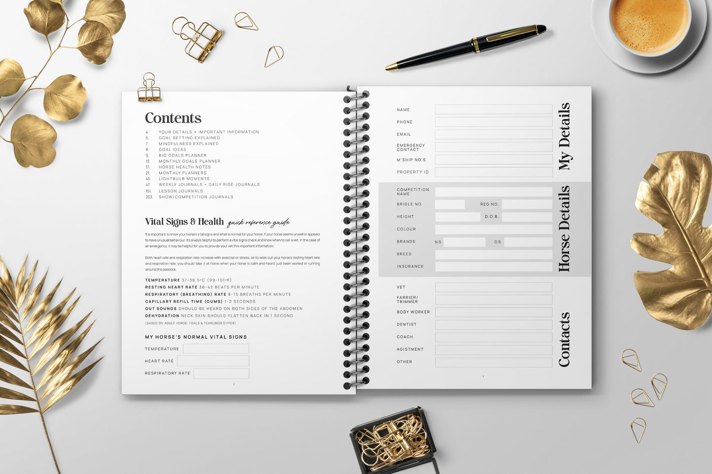 The Inspired Equestrian Journal - Classic Matte Navy Edition (International Orders)