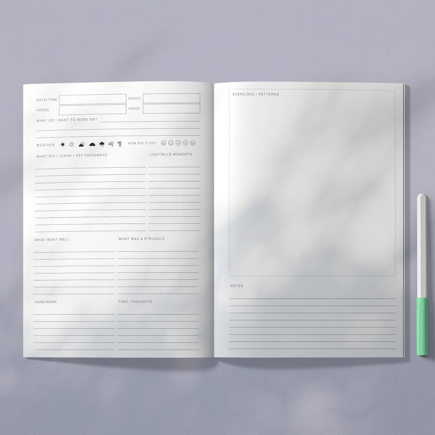 The Inspired Equestrian Journal - Singles - Lessons (Aus Orders)