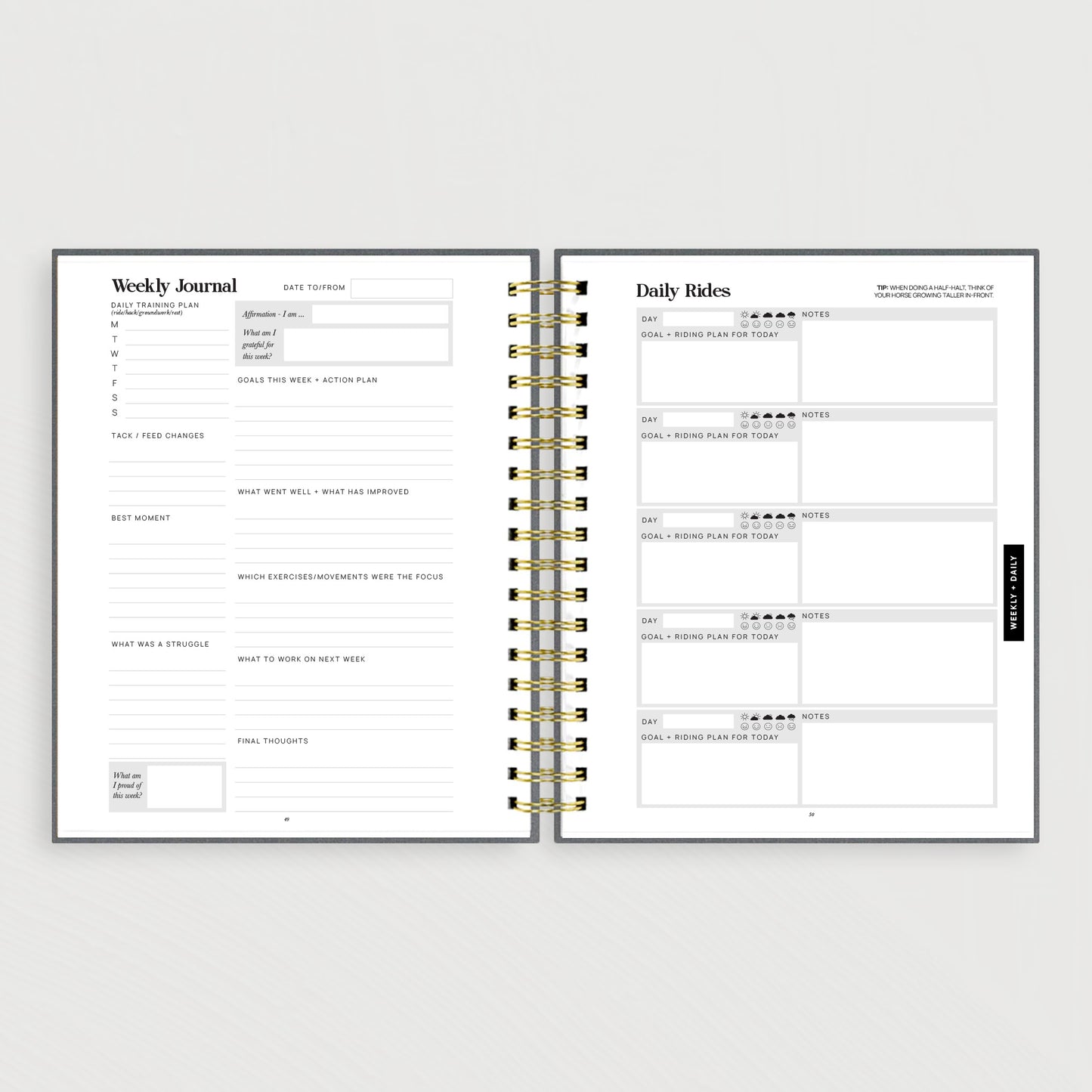 The Inspired Equestrian Journal Linen Edition + Cover Bundle