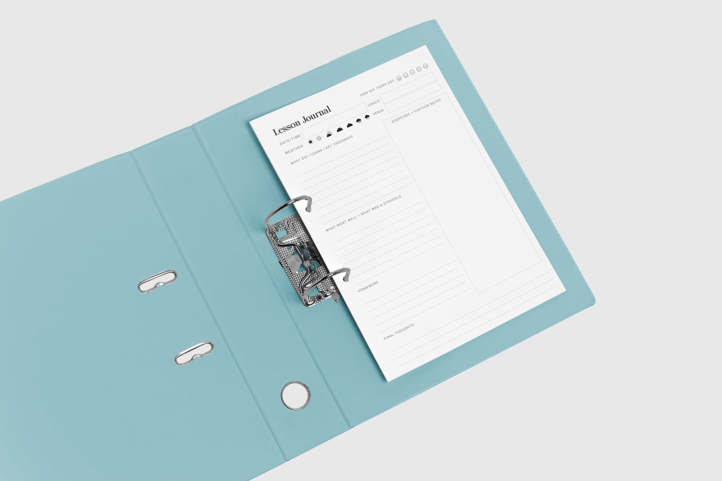 DIY A4 Print - LESSON JOURNAL
