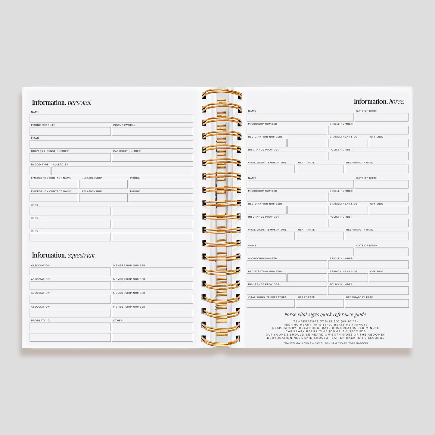 2026 Life Equestrian Planner + Journal | MIDNIGHT