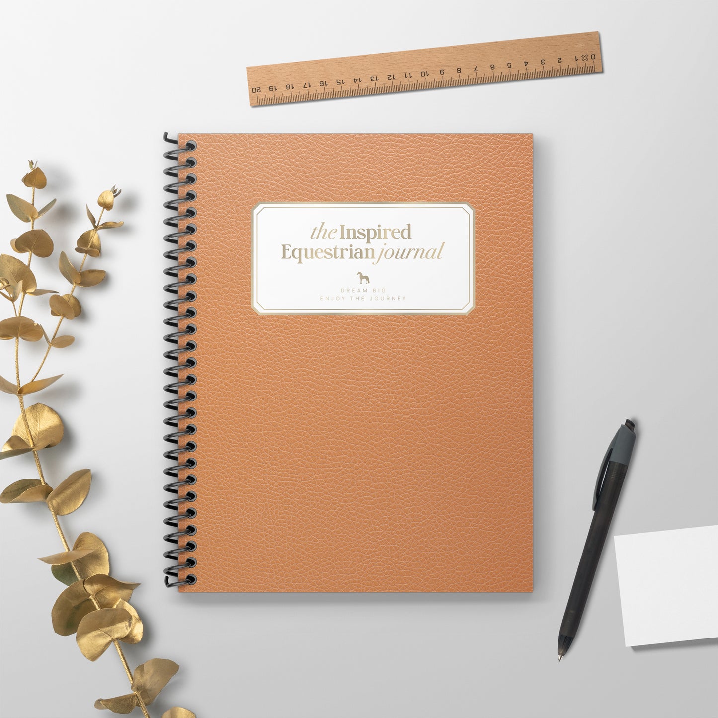 The Inspired Equestrian Journal - Tan Leather Look (International Orders)