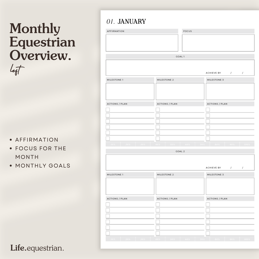Life Equestrian 2025 Planner + Journal LILAC DREAM