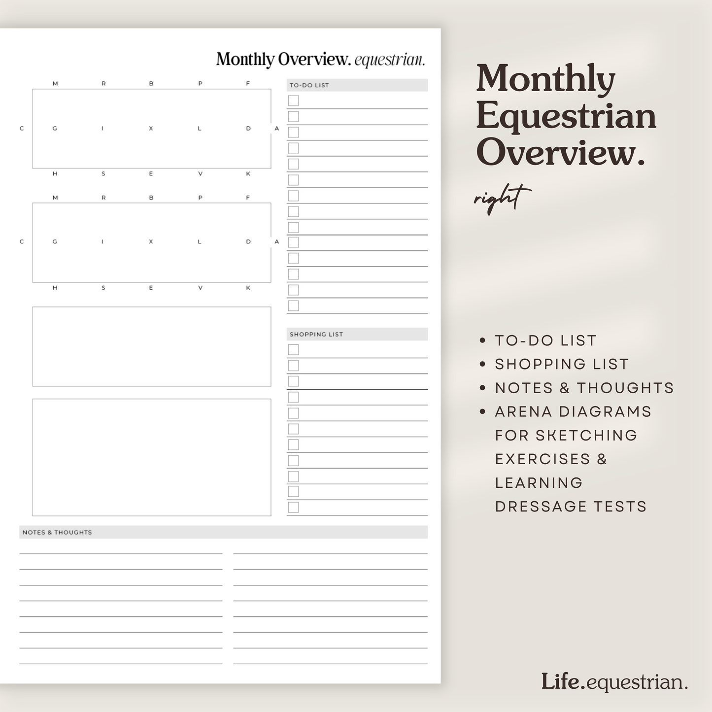 Life Equestrian 2025 Planner + Journal LILAC DREAM