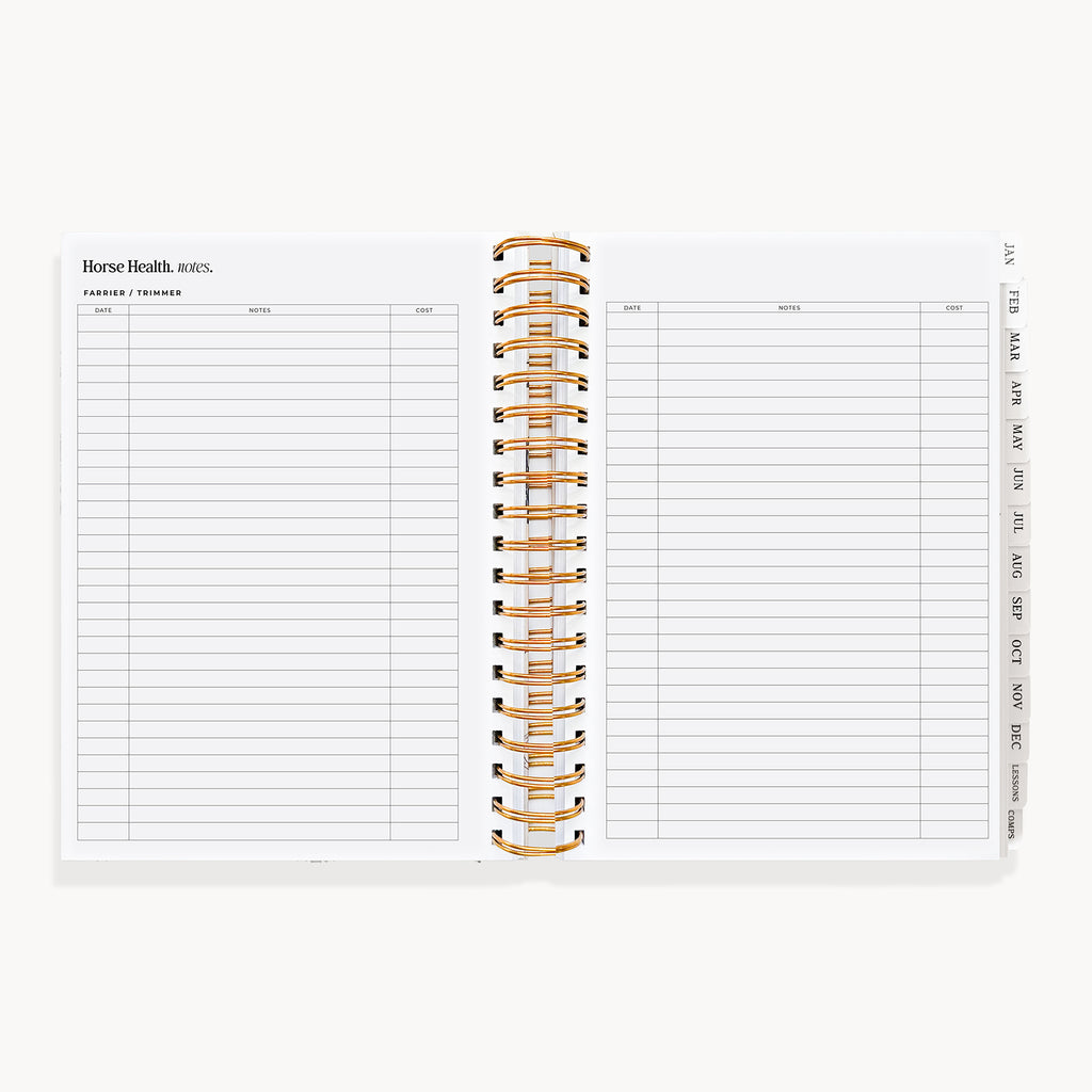 (Pre-Order) 2027 Life Equestrian Planner + Journal ✦ CHOCOLATE (Faux Leather)