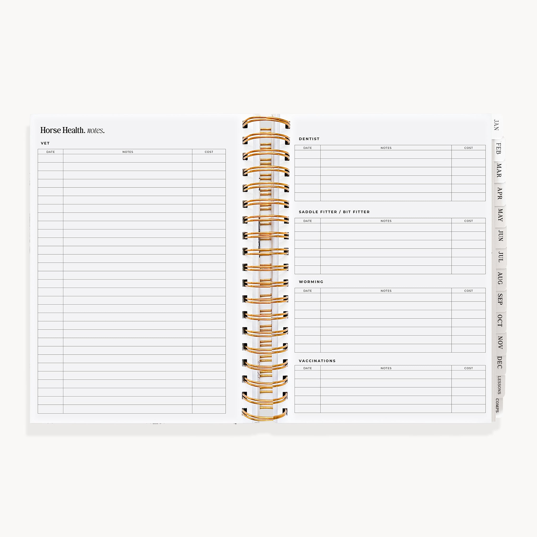 (Pre-Order) 2027 Life Equestrian Planner + Journal ✦ DUSTY ROSE (Faux Leather)