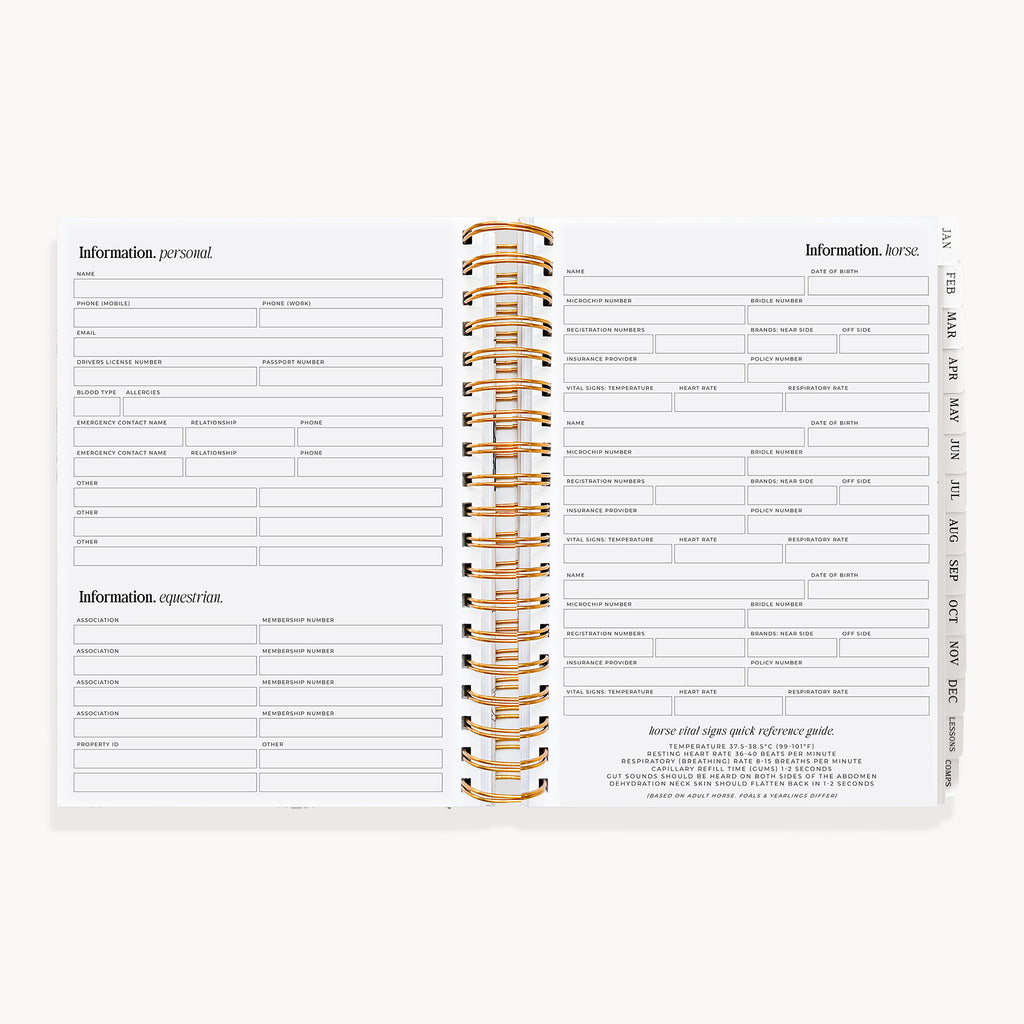 (Pre-Order) 2027 Life Equestrian Planner + Journal ✦ MAHOGANY BAY