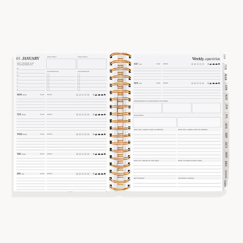 (Pre-Order) 2027 Life Equestrian Planner + Journal ✦ DUSTY ROSE (Faux Leather)