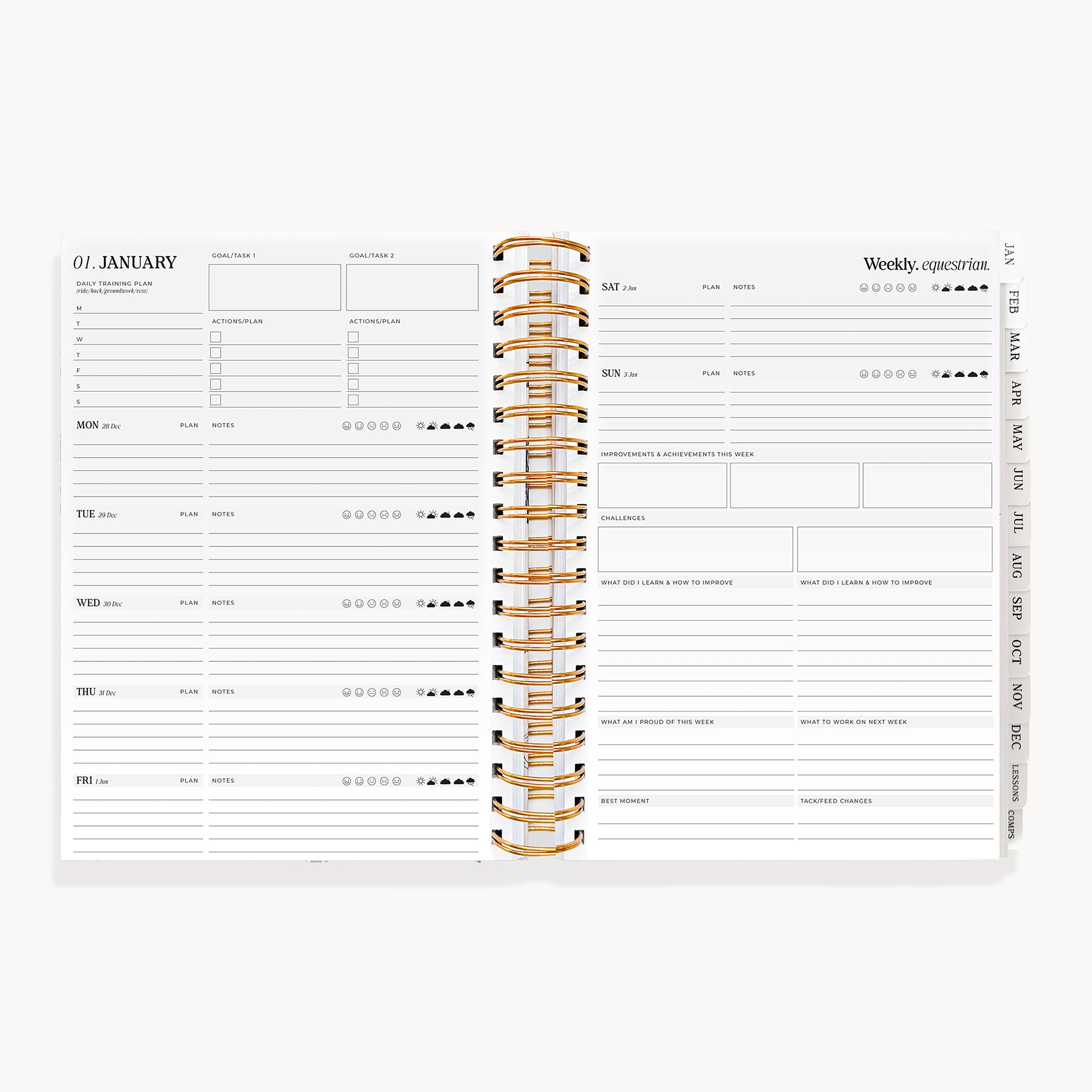 (Pre-Order) 2027 Life Equestrian Planner + Journal ✦ PALOMINO