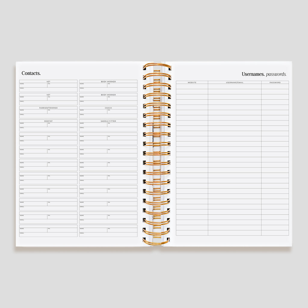 2026 Life Equestrian Planner + Journal | BLUE ROAN