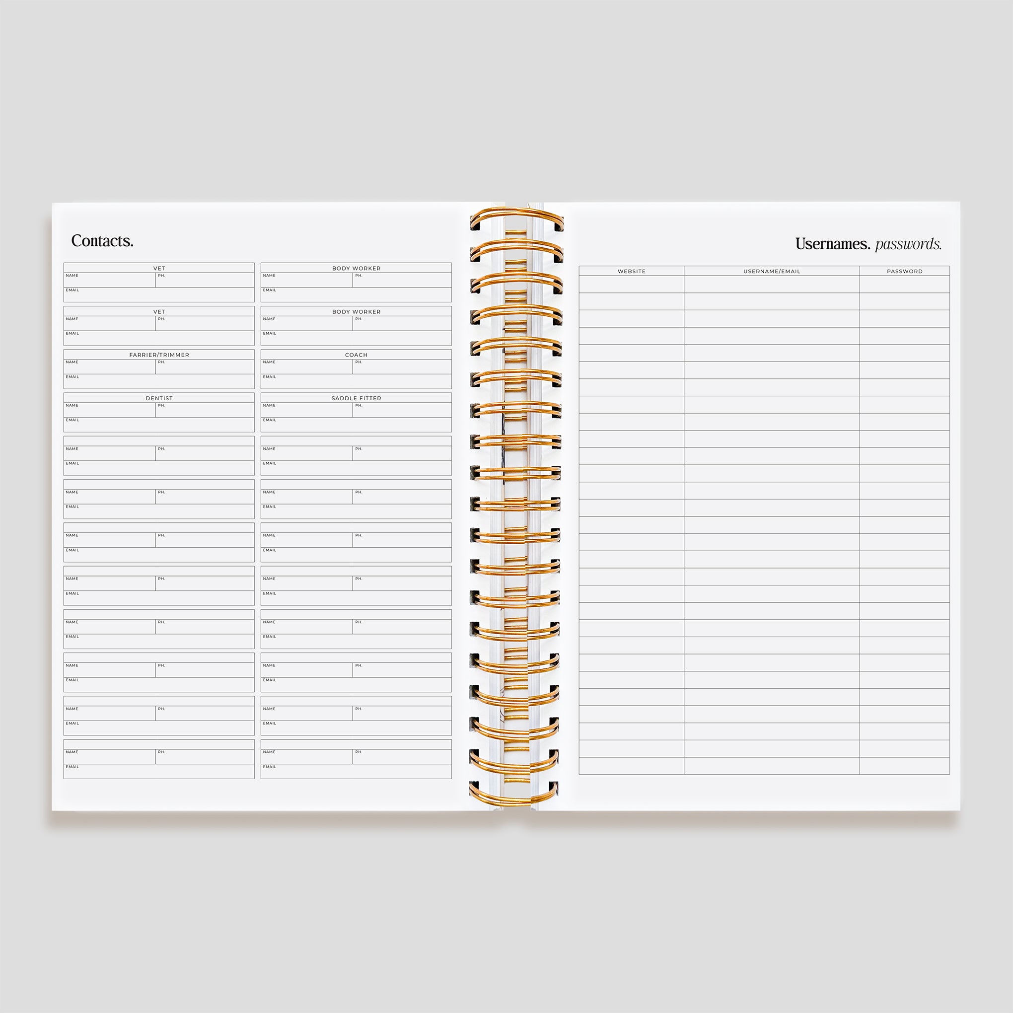2026 Life Equestrian Planner + Journal | BLUE ROAN