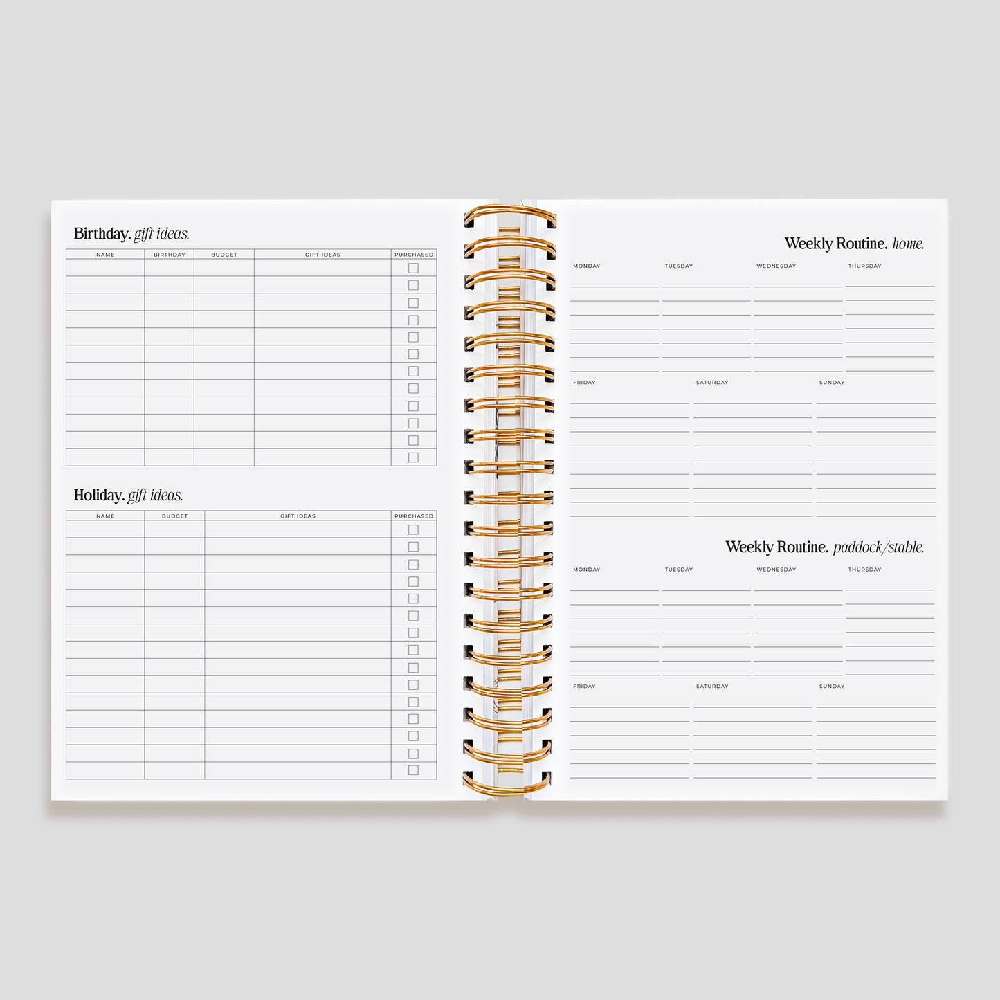 2026 Life Equestrian Planner + Journal | MIDNIGHT