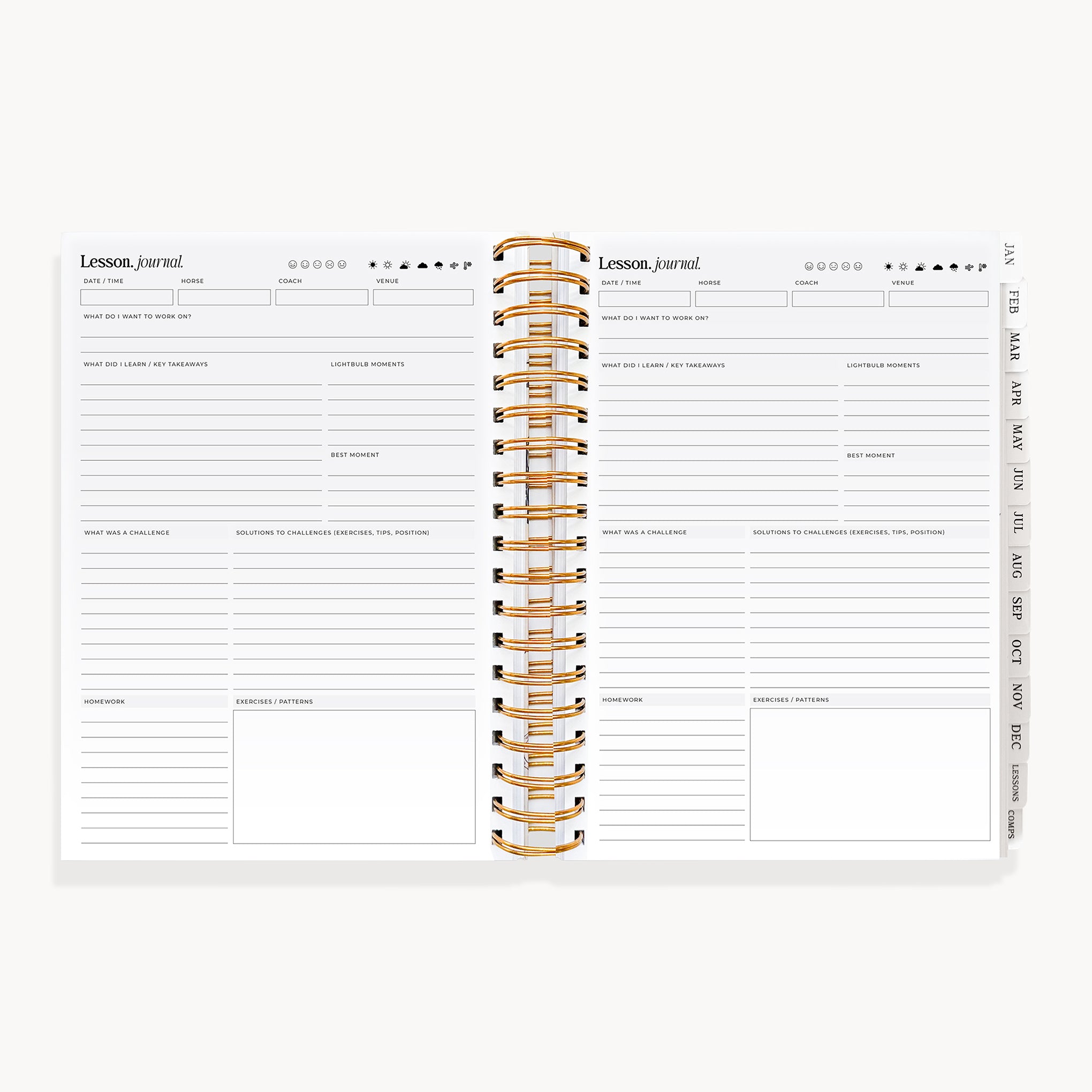 (Pre-Order) 2027 Life Equestrian Planner + Journal ✦ CHOCOLATE (Faux Leather)