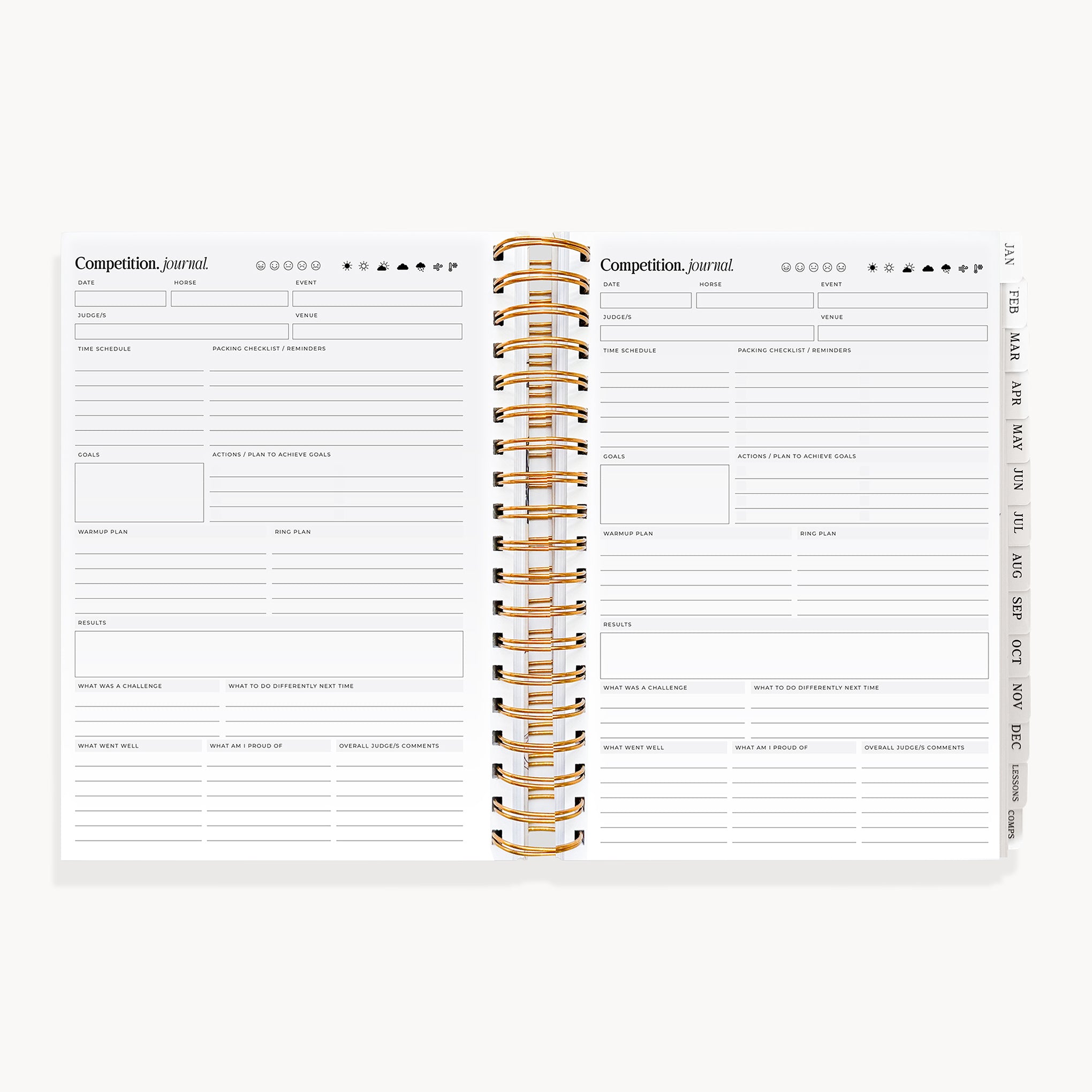 (Pre-Order) 2027 Life Equestrian Planner + Journal ✦ DUSTY ROSE (Faux Leather)