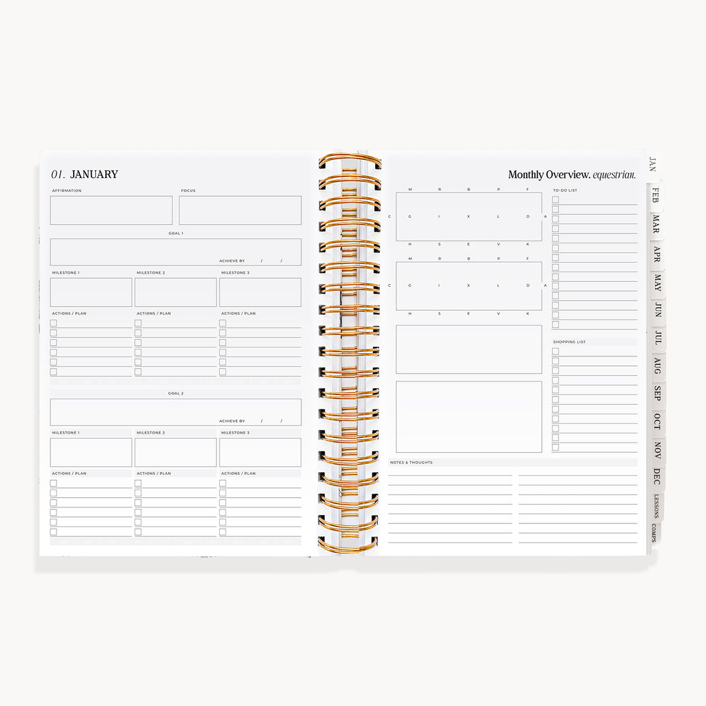 (Pre-Order) 2027 Life Equestrian Planner + Journal ✦ MAHOGANY BAY