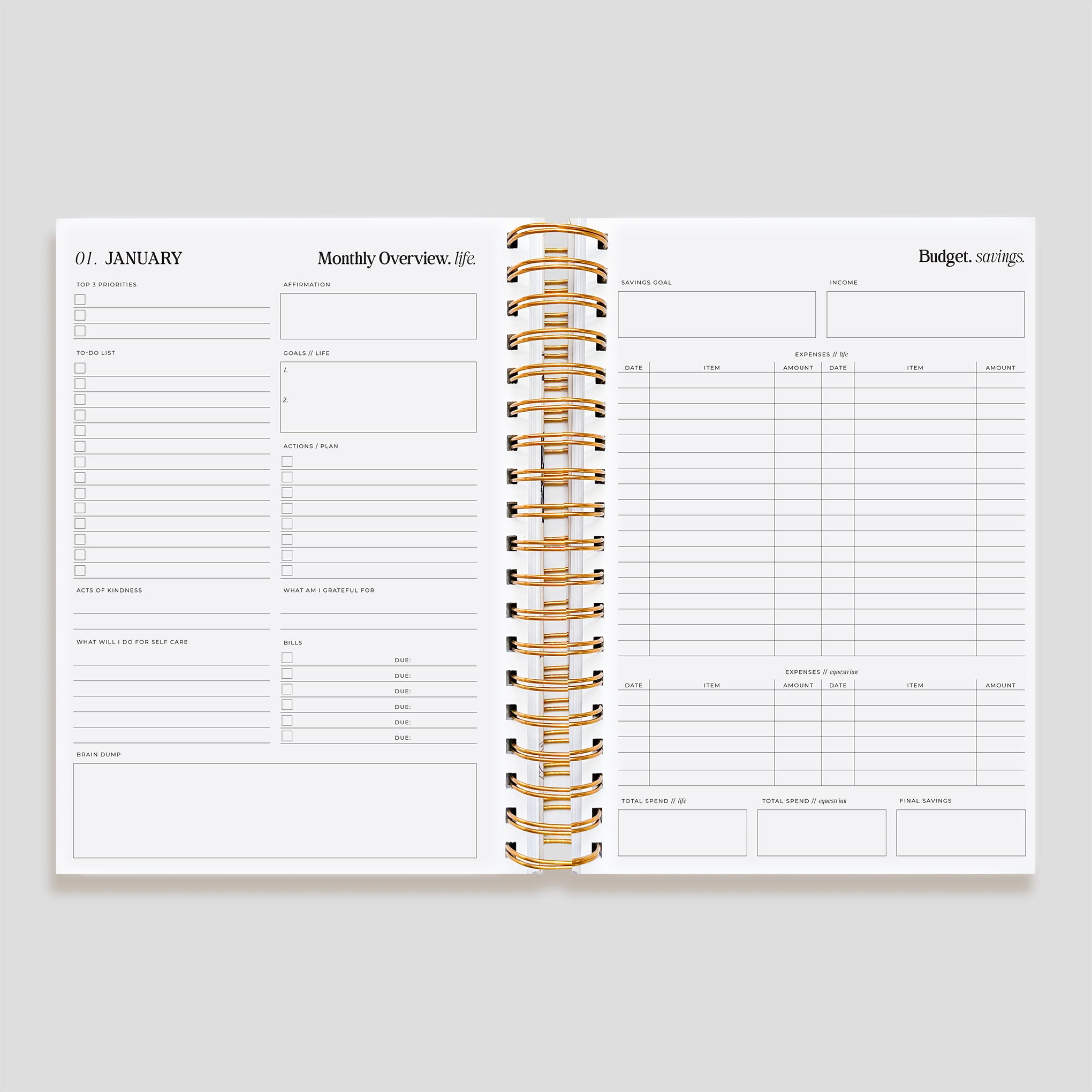 2026 Life Equestrian Planner + Journal | PALOMINO