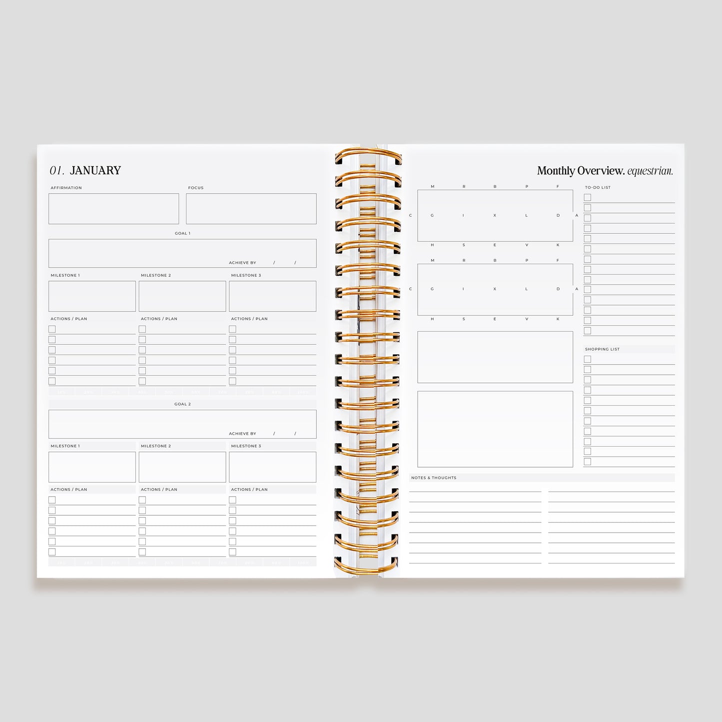 2026 Life Equestrian Planner + Journal | MIDNIGHT
