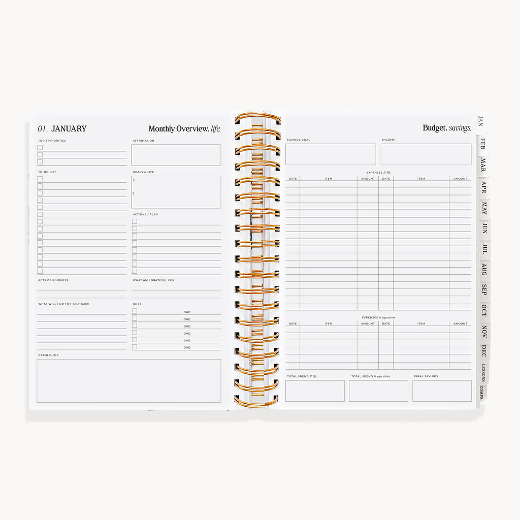 (Pre-Order) 2027 Life Equestrian Planner + Journal ✦ DUSTY ROSE (Faux Leather)