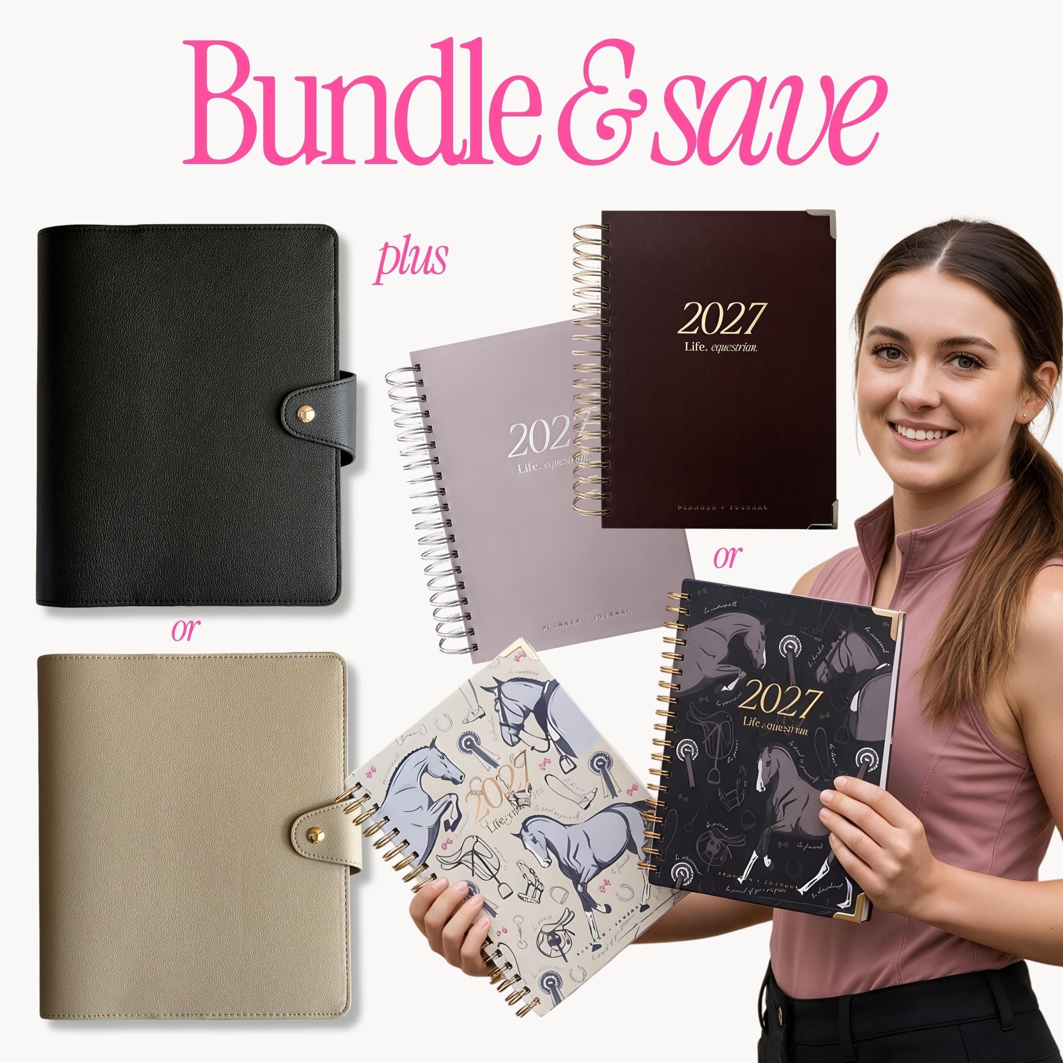 (Pre-Order) 2027 Life Equestrian Planner + Journal ✦ COVER BUNDLE