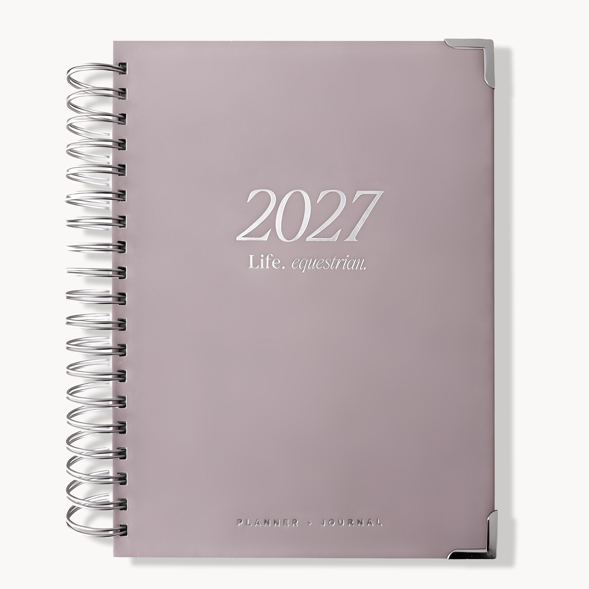 (Pre-Order) 2027 Life Equestrian Planner + Journal ✦ DUSTY ROSE (Faux Leather)