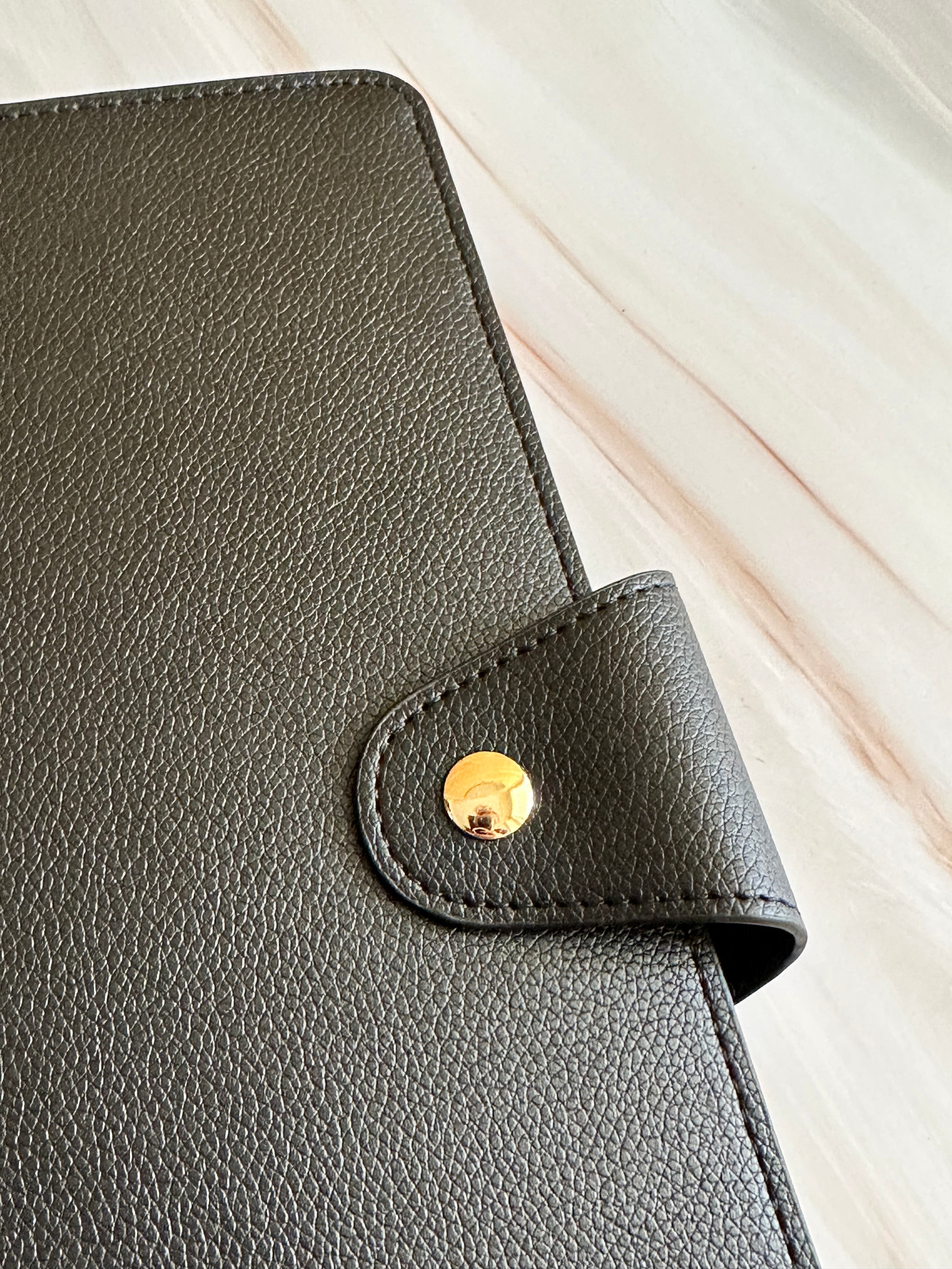 Vegan Leather Planner Cover | Liquorice