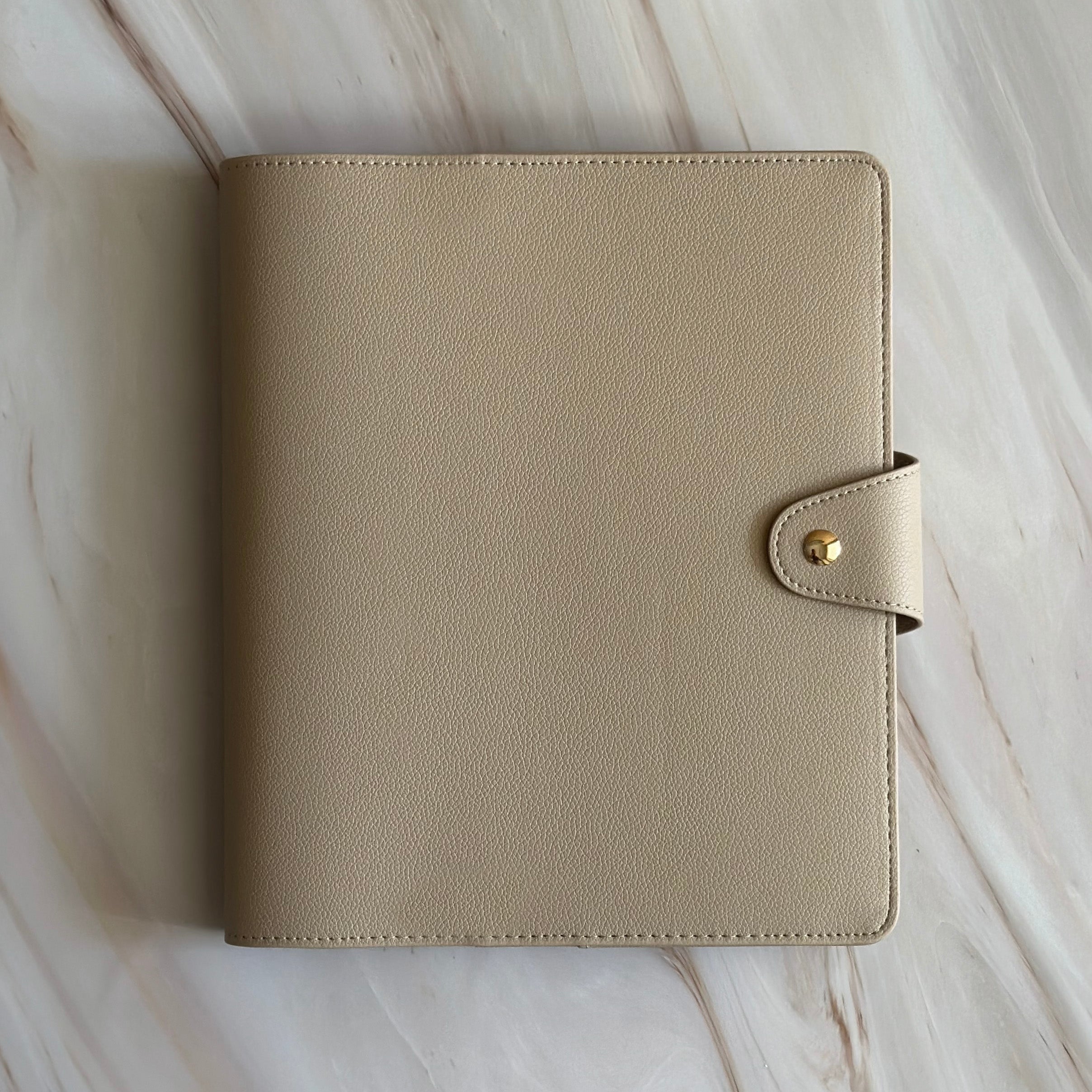 Vegan Leather Planner Cover | Oat