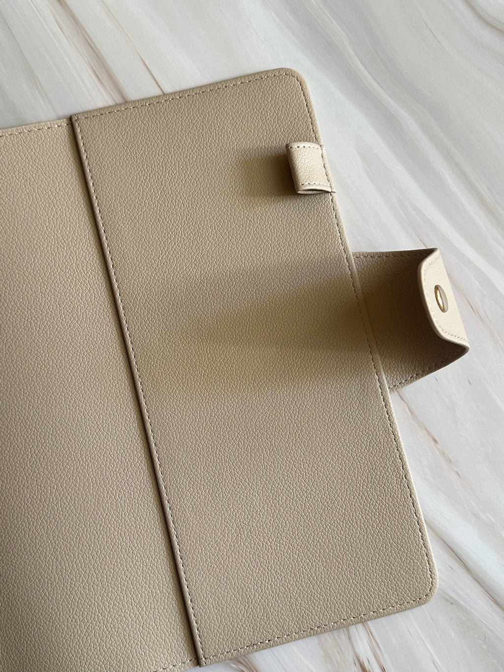 Vegan Leather Planner Cover | Oat