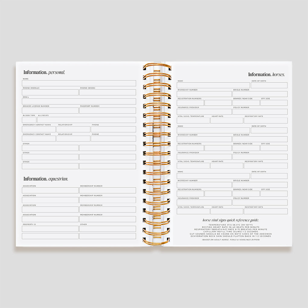 Life Equestrian Planner + Journal [Undated] | COVER BUNDLE