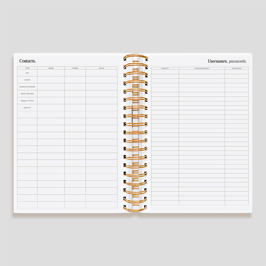 Life Equestrian Planner + Journal [Undated] | COVER BUNDLE