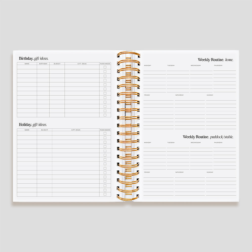 Life Equestrian Planner + Journal [Undated] | COVER BUNDLE