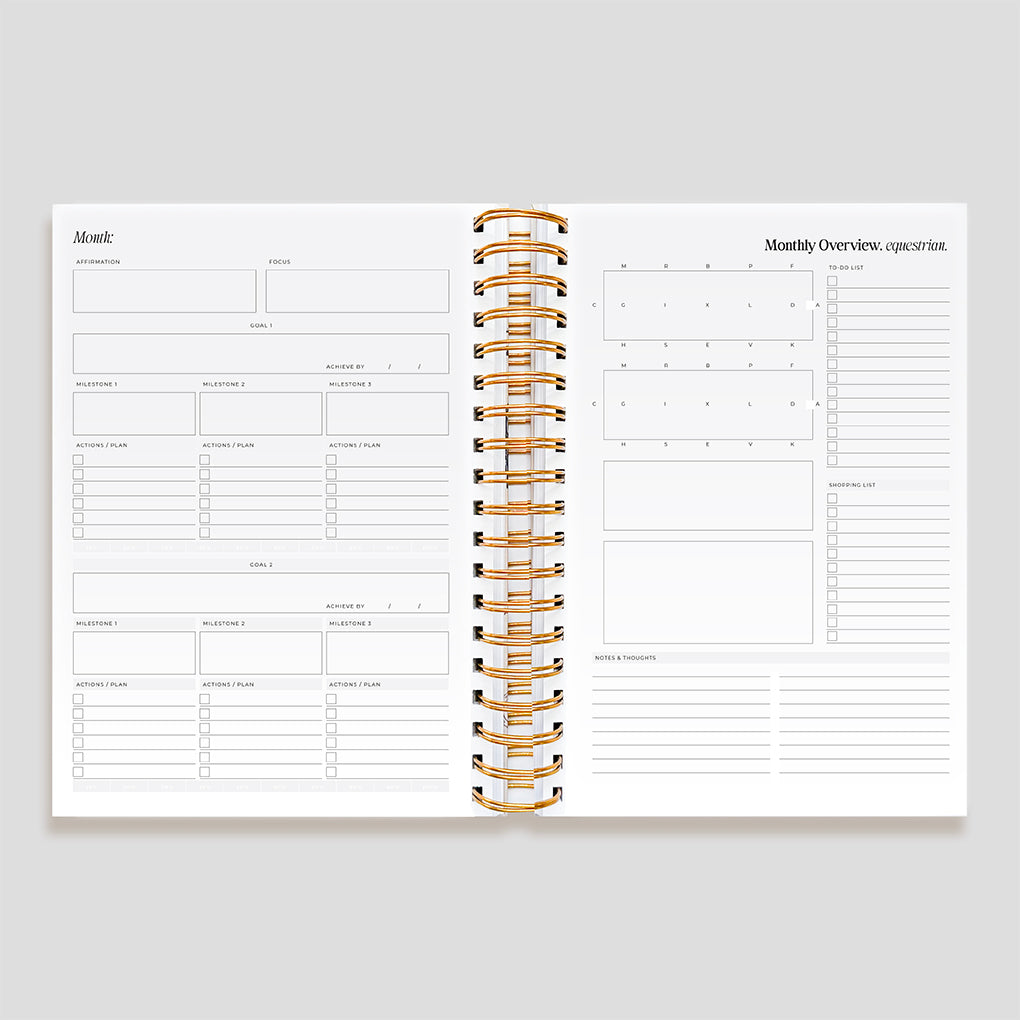 Life Equestrian Planner + Journal [Undated] | COVER BUNDLE