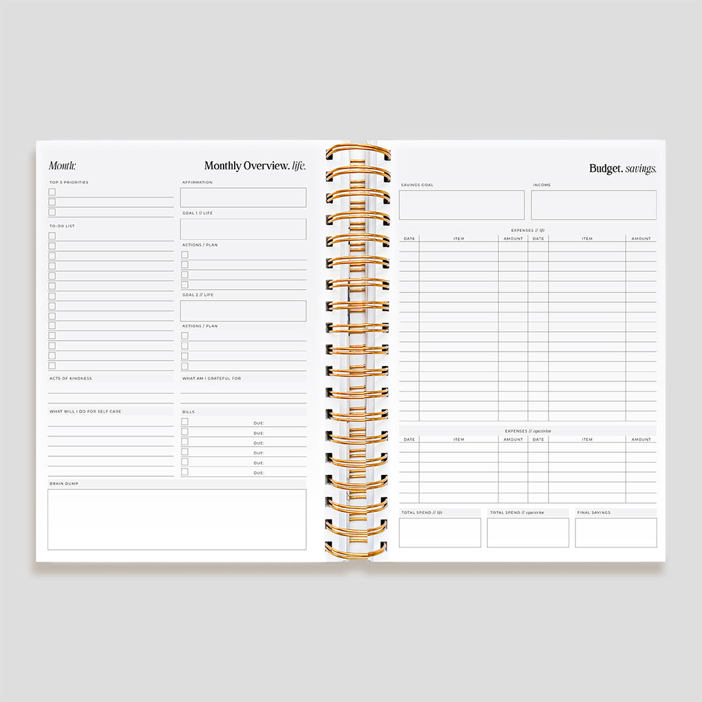 Life Equestrian Planner + Journal [Undated] | COVER BUNDLE