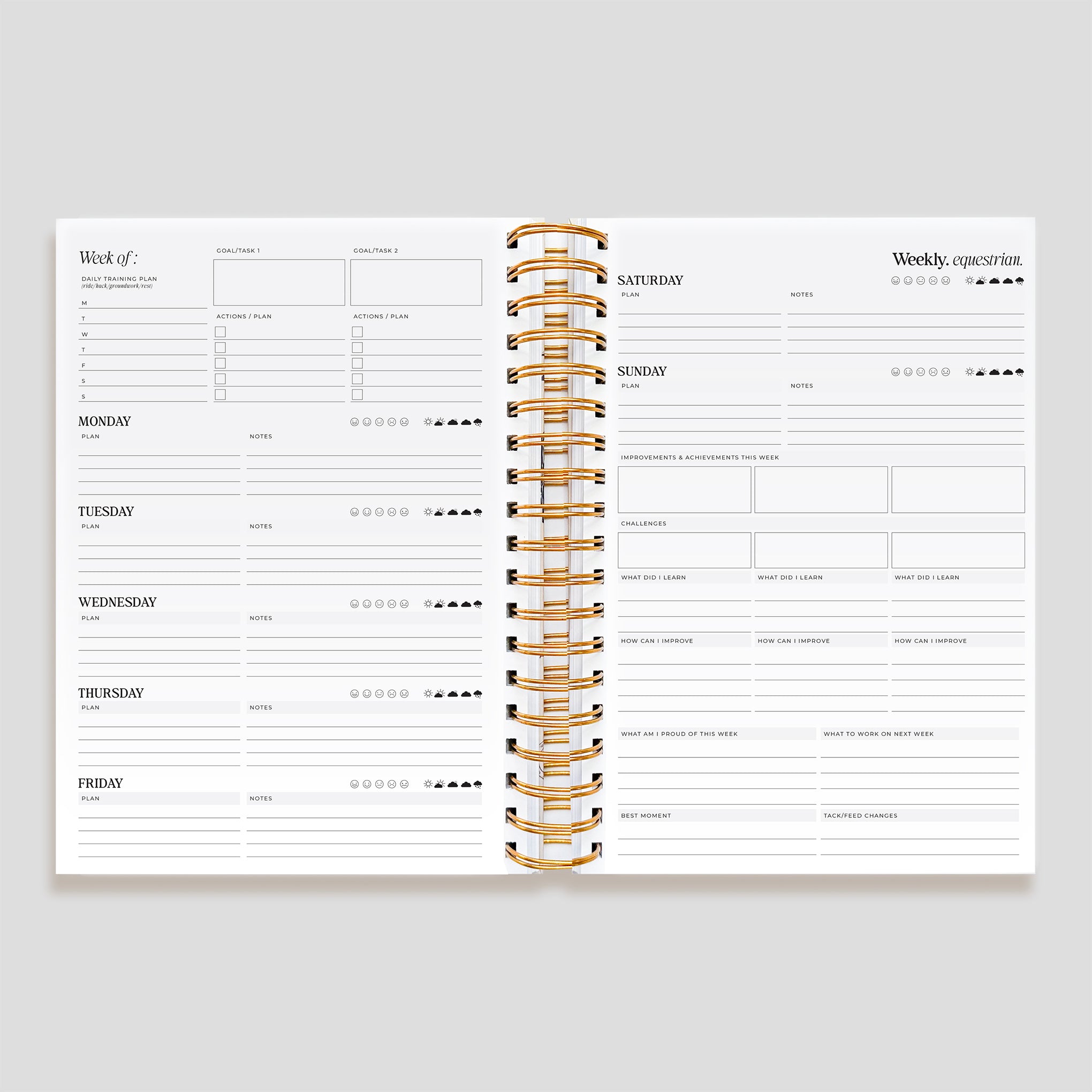 Life Equestrian Planner + Journal (Undated) | Palomino