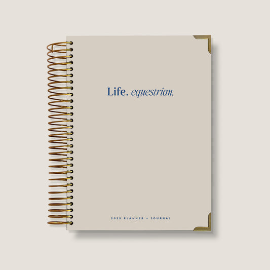 Life Equestrian 2025 Planner + Journal SAND & SEA