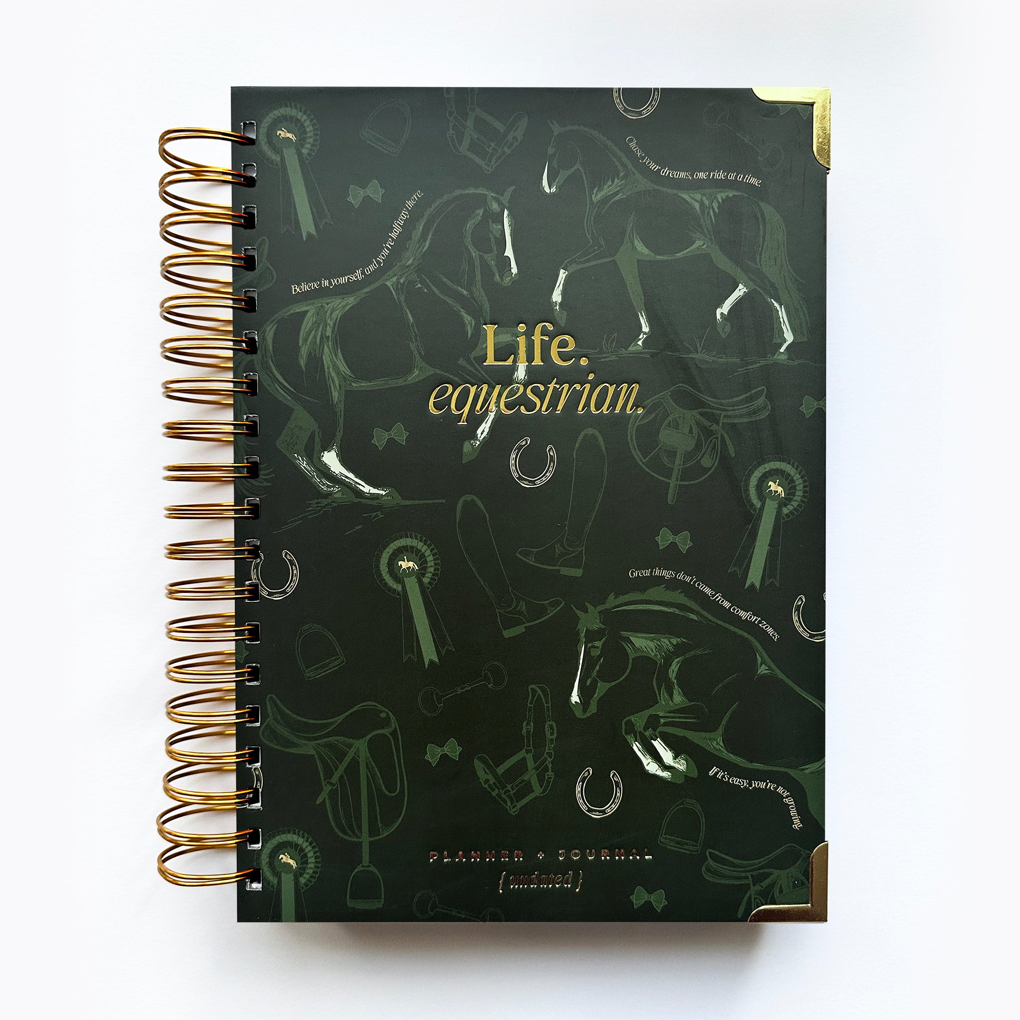 Life Equestrian Planner + Journal (Undated) | Evergreen