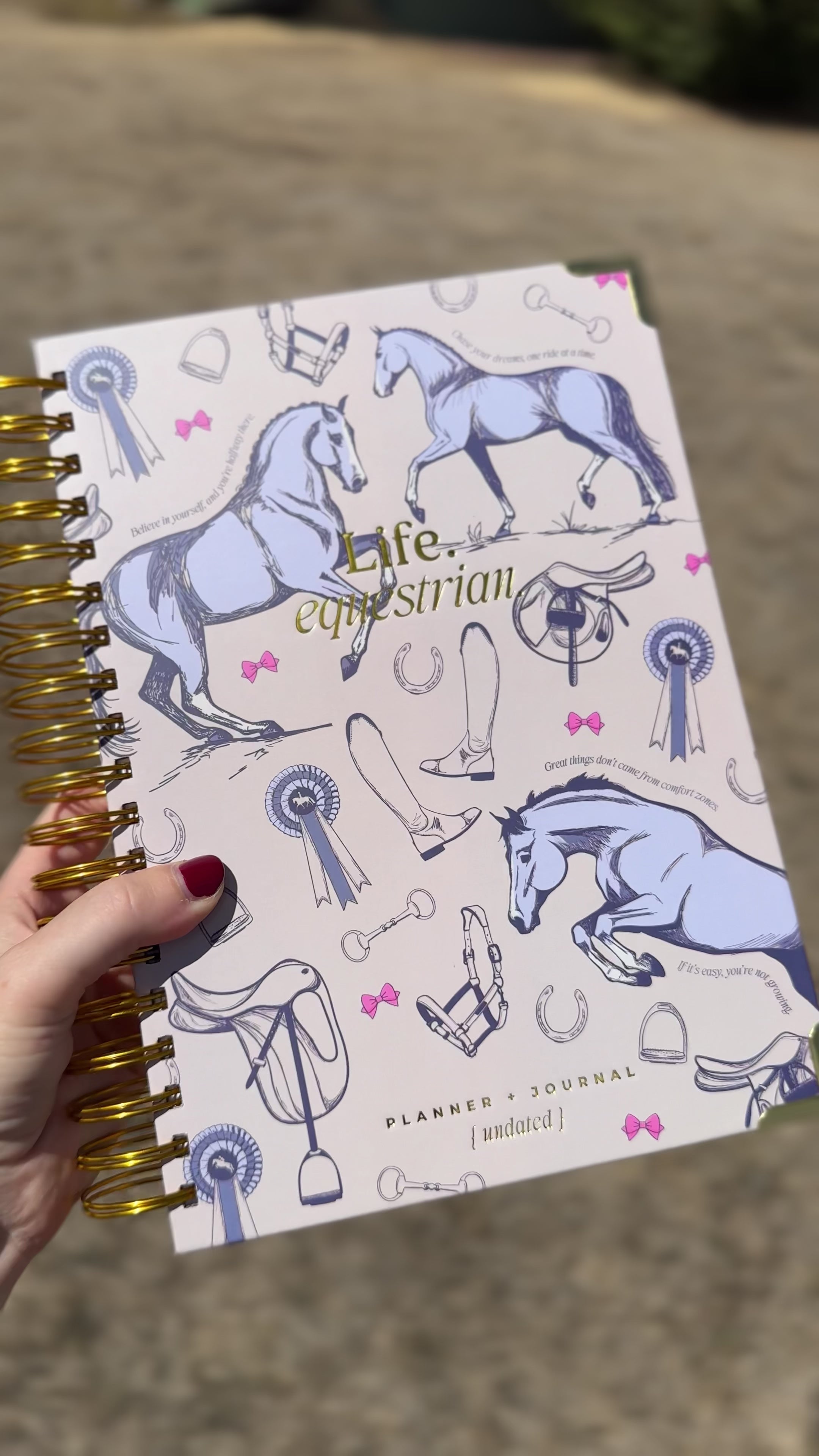 Life Equestrian Planner + Journal (Undated) | Palomino