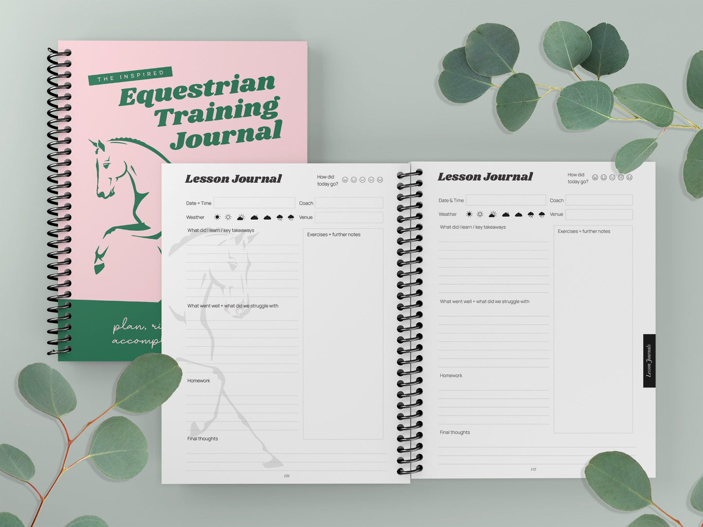 The Inspired Equestrian Training Journal - Original Cover (International Orders)