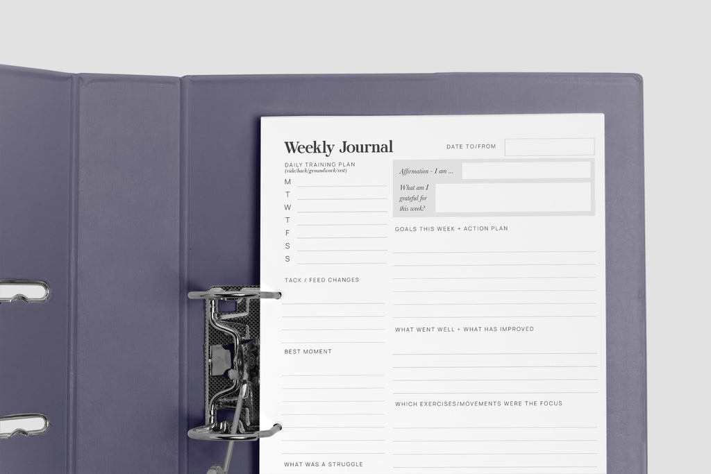 DIY A4 Print - WEEKLY JOURNAL + DAILY RIDES