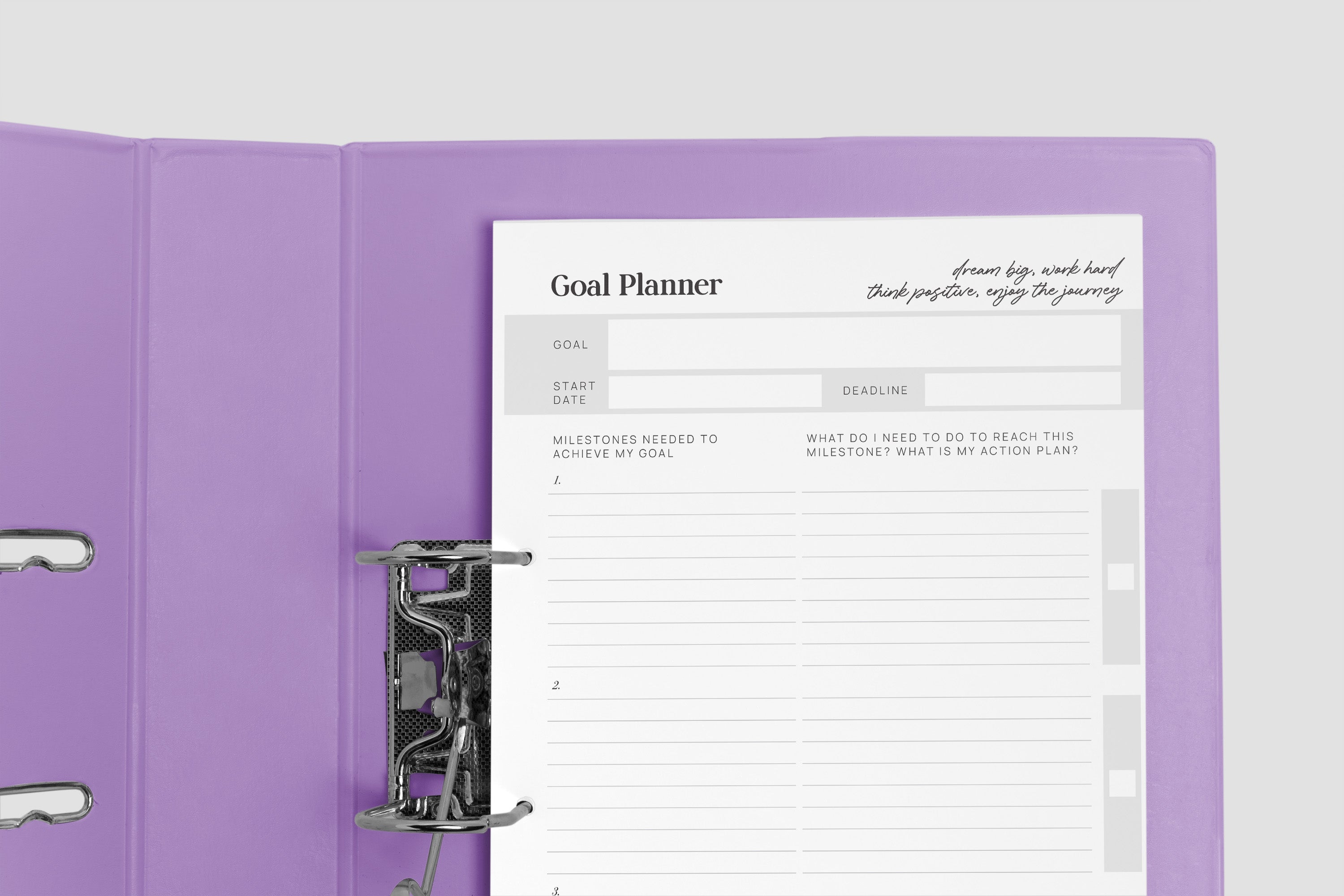 DIY A4 Print - GOAL PLANNER