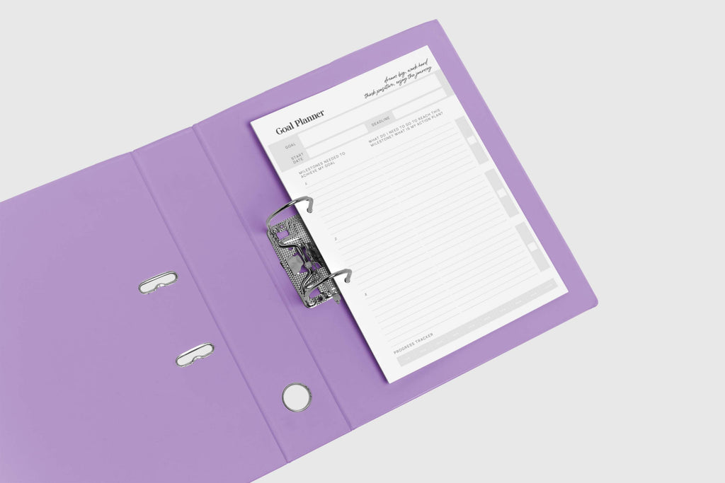 DIY A4 Print - GOAL PLANNER